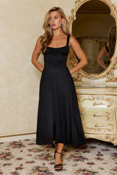 Refined Aesthetics Midi Dress Black