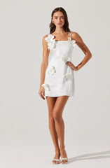 Cerelia 3D Floral Mini Dress