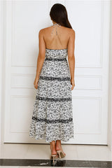 Spring Garden Party Midi Dress Beige
