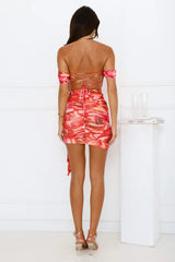 Vividly Iconic Off Shoulder Mesh Maxi Dress Pink