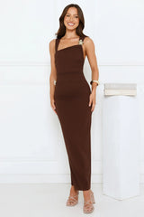 Garden Reverie Maxi Dress Brown